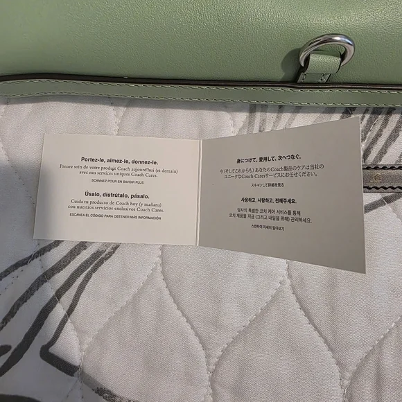 Coach Hampton Y2K Pistachio Leather Shoulder Bag - Picture 3 of 12